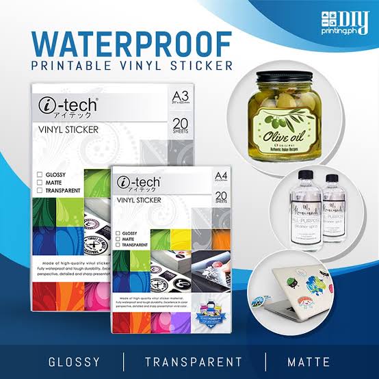 Vinyl Inkjet Sticker Printing - Waterproof