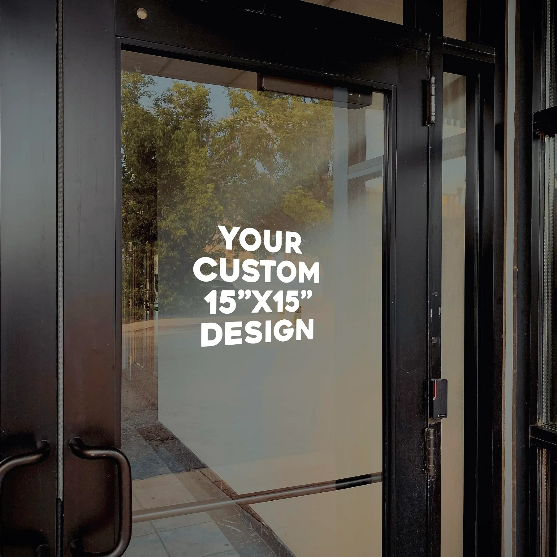 Customized Vinyl Glass Decal