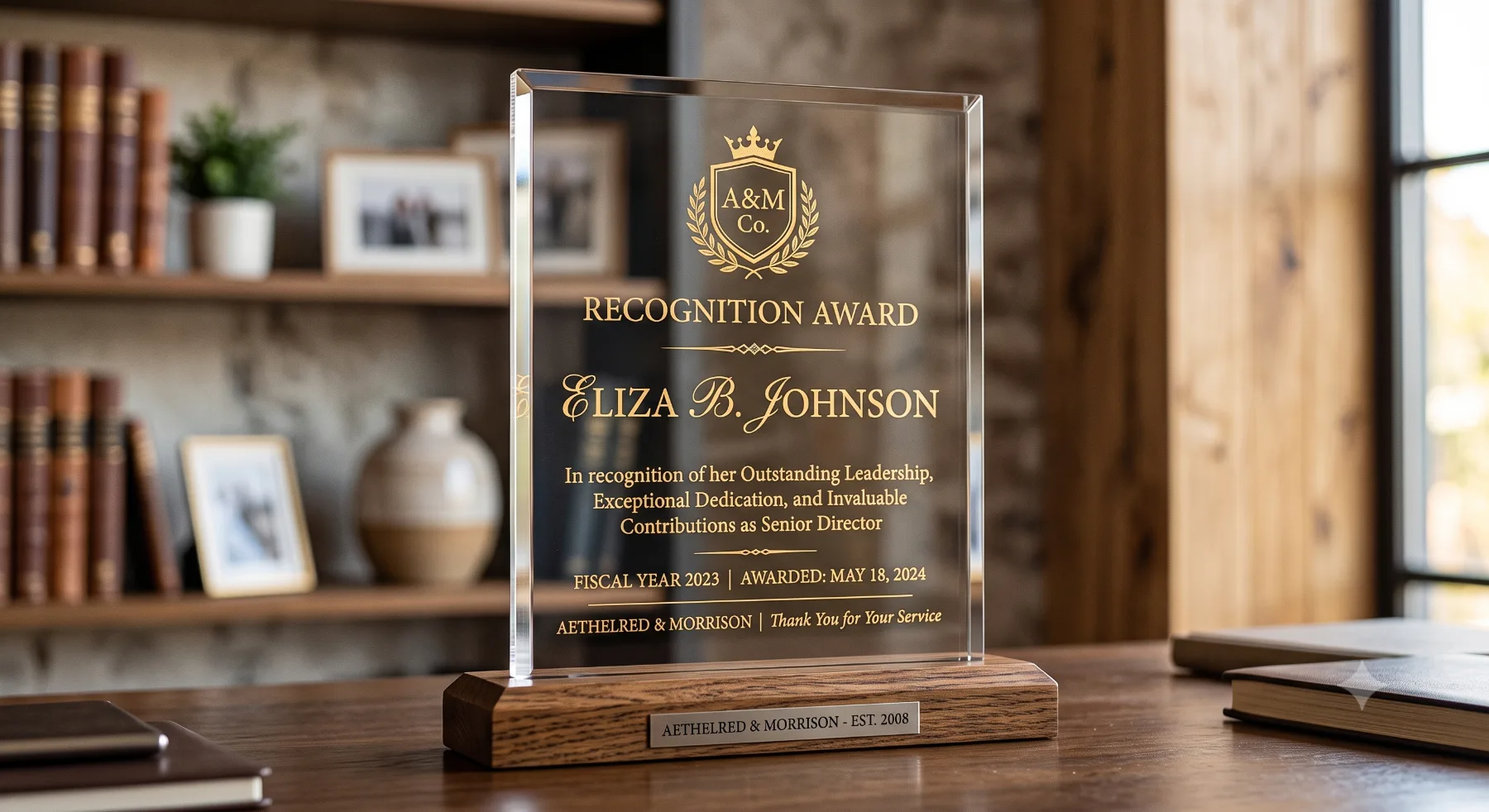 Customized Acrylic Plaque